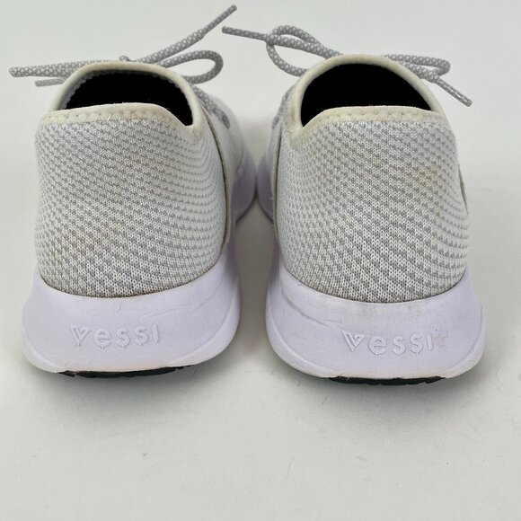 Vessi Everyday Classic 100% Waterproof Lace-Up Sneakers, Pearl White, Size 10 - Picture 7 of 10
